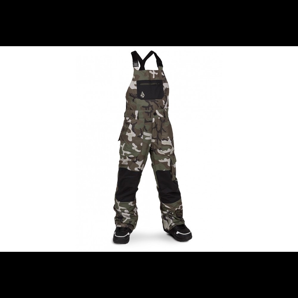 Volcom ski bibs, camo, boys XL